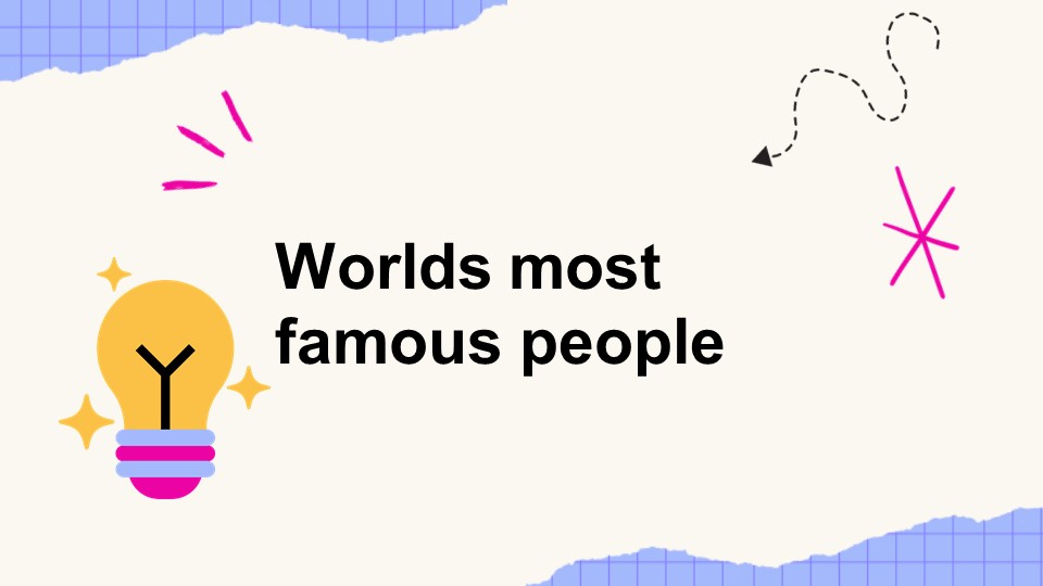 Worlds most famous people